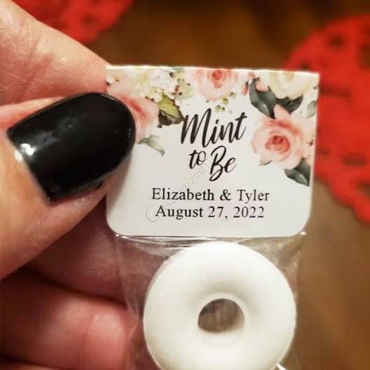 Mint to Be Wedding Favors Wedding Floral Favor Personalized Wedding Favor Mints