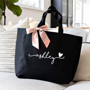 Personalized Bridesmaid Tote Bags, Bridal Party Bridesmaid Gifts