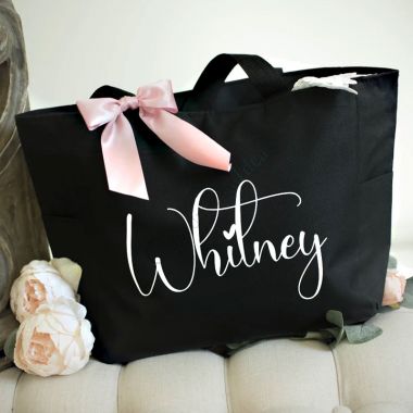 Personalized Bridesmaid Tote Bags, Bridal Party Bridesmaid Gifts