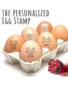 Custom Egg Stamp Farm Egg Label with 29 Designs