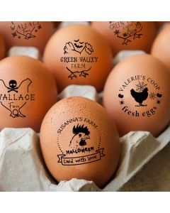 Personalized Egg Stamp Christmas & Halloween Gift for Farmers